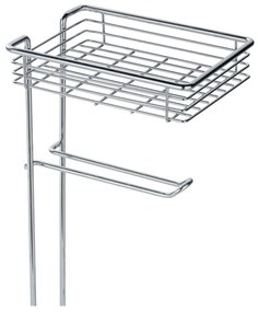 Porta carta igienica color argento lucido in acciaio cromato – Wenko