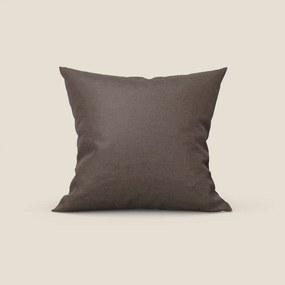 Tobago cuscino disponibile in diversi colori realizzato in tessuto fiammato simil cotone impermeabile T19 marrone