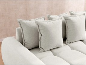 Divano angolare bianco (con penisola a sinistra/con chaise lounge) Albane – Ropez