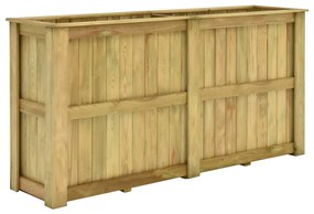 Fioriera Rialzata 196x50x100 Cm İn Legno Di Pino Impregnato /