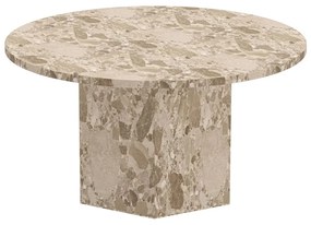 Tavolino rotondo in marmo marrone chiaro ø 80 cm Naxos - Actona
