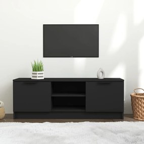 Mobile porta tv nero 102x35x36,5 cm in legno multistrato