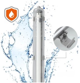 Lampada fluorescente tecnica LED T8 1xG13/18W/230V 4000K IP65 128 cm