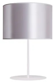 Duolla - Lampada da tavolo CANNES 1xE14/15W/230V diametro 20 cm argento/bianco
