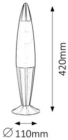 Rabalux 4108 - Lampada di lava LOLLIPOP 2 1xE14/25W/230V