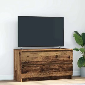 Mobile Porta Tv Legno Antico 100x35x54 Cm İn Legno Multistrato /