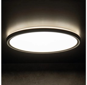 Kanlux 31501- Plafoniera LED da bagno AZPO LED/11,8W/230V diametro 22,5 cm IP54 nero