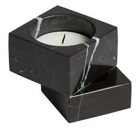 Woud - Jeu de dés 1 Candle Holder Black Marble Woud