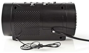 Nedis CLAR005BK - Radiosveglia con display LED e proiettore 230V