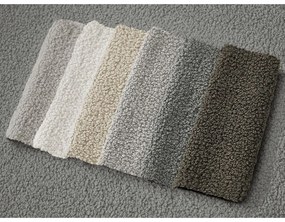 Divano angolare grigio scuro (con penisola a sinistra/con chaise lounge) con rivestimento in bouclé Leonore – Bobochic Paris