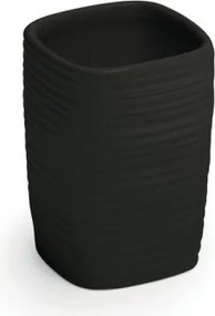 Gedy Kelly Portaspazzolino Nero In Ceramica