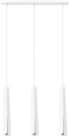 Sollux SL.1399 - Lampadario a sospensione con filo PRYSM 3xG9/8W/230V bianco