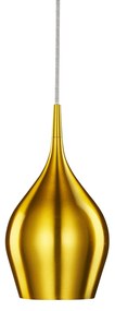 Lampadario Contemporaneo Vibrante Alluminio Oro 1 Luce E14