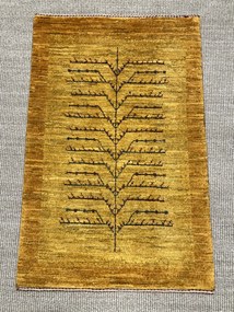 Loribaft Tappeto persiano 100x70 Giallo (Iran) Annodato A Mano