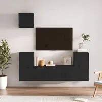 Set di Mobili Porta TV 5 pz Nero in Legno Multistrato 3188583