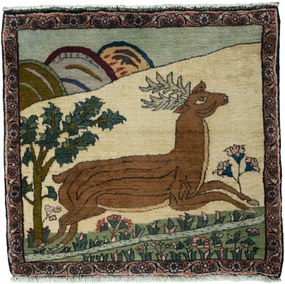 Mashad Tappeto persiano 70x60 (Iran) Annodato A Mano
