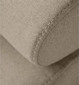 Divano angolare beige allungabile/con contenitore (con penisola a destra/a L) Anton – ELTAP