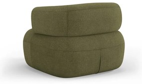 Poltrona in tessuto bouclé verde Jenny - Micadoni Home