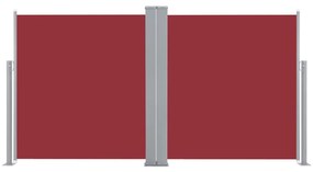 Tenda da Sole Laterale Retrattile Rossa 120x600 cm