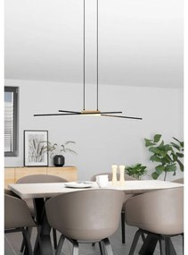 Lampadario LED moderno Panagria nero Ø0cm, luce calda 3120 lumen, EGLO