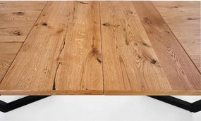 Set di prolunghe per tavolo Massive in rovere chiaro/nero - L45 x L90 cm
