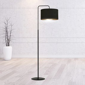 Piantana Contemporaneo Ganesha Acciaio Nero 1 Luce E27 Ip20