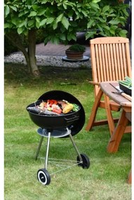 Griglia a carbone portatile nera