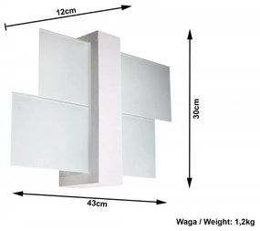 Applique FENIKS 1 White da soffitto o parete Colore del corpo Bianco