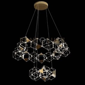 Lucciola pro 20 lampada a sospensione con triangolo in metallo, ott...