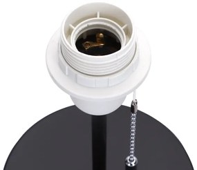 Aigostar - Lampada da tavolo con porta USB 1xE27/40W/230V nero