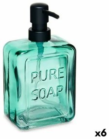 Dispenser di Sapone Pure Soap Cristallo Verde 570 ml (6 Unità)