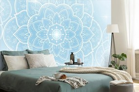 Carta da parati autoadesiva – Mandala orientale celeste