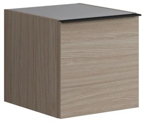 Struttura semi colonna da bagno Pixel 1 anta olmo rousseau L 40 x H 40 x P 45.5 cm