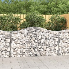 Cesti Gabbioni Ad Arco 2 Pz 200x50x100/120 Cm Ferro Zincato /
