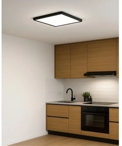 Plafoniera LED/32W/230V 3000/4000/6500K 40x40 cm nero