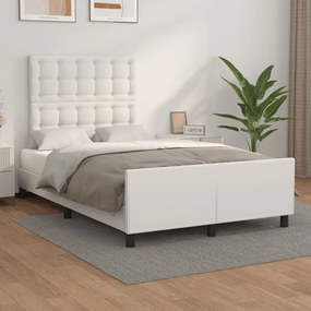 Giroletto Senza Materasso Bianco 120x190 Cm Similpelle /