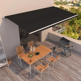 Tenda Da Sole Retrattile Automatica 600x350 Cm Antracite /
