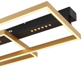 Globo 48461-54 - Plafoniera LED LUFFY LED/54W/230V nero/oro