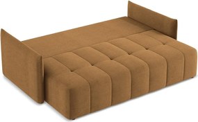 Divano color terracotta allungabile/con contenitore 225 cm Moku – Makamii