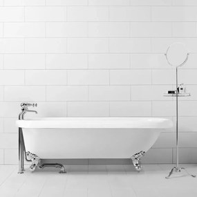Vasca da bagno freestanding classica 177x79,5 Piedini cromo a zampa daquila regolabili Ann