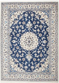 Nain Tappeto 180 x 240 Blu (Iran) Annodato A Mano