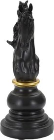 Cavallo Nero E Oro Cm 14X11X27