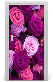 Sticker porta Rose rosa 85x205 cm