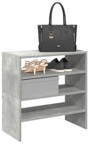 Scarpiere 2 Pz Impilabili Grigio Cemento 60x30x30,5 Cm /