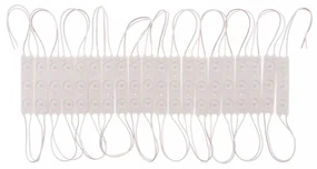 Catena da 20 moduli da 1.5W 12VDC, IP67 da 125lm/W Colore Bianco Caldo 2.700K