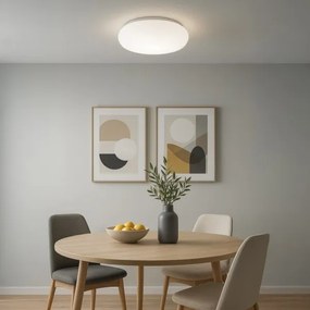 Plafoniera PULSO 3xE27/15W/230V diam. 42 cm bianca