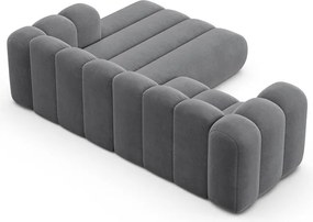 Divano angolare grigio ad angolo destro Lupine - Micadoni Home