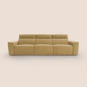 Clark Divano modulare 3 sedute con opzione relax elettrico in tessuto smacchiabile impermeabile T17