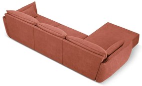 Divano angolare rosso (angolo sinistro) Vanda - Mazzini Sofas