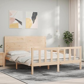 Giroletto Senza Materasso 160x200 Cm İn Legno Massello Di Pino /